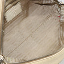 PRADA Hand Bag Leather Ivory Silver Auth 195183-10