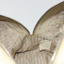 PRADA Hand Bag Leather Ivory Silver Auth 195183-24