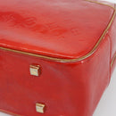 LOUIS VUITTON Monogram Vernis Sutton Hand Bag Red Rouge M91080 LV Auth 195186-10