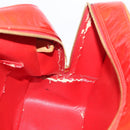 LOUIS VUITTON Monogram Vernis Sutton Hand Bag Red Rouge M91080 LV Auth 195186-18