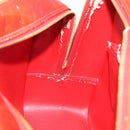 LOUIS VUITTON Monogram Vernis Sutton Hand Bag Red Rouge M91080 LV Auth 195186-20