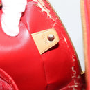 LOUIS VUITTON Monogram Vernis Sutton Hand Bag Red Rouge M91080 LV Auth 195186-24