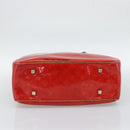 LOUIS VUITTON Monogram Vernis Sutton Hand Bag Red Rouge M91080 LV Auth 195186-9