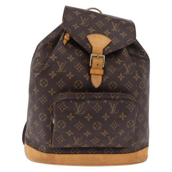 LOUIS VUITTON Monogram Montsouris GM Backpack M51135 LV Auth 195187