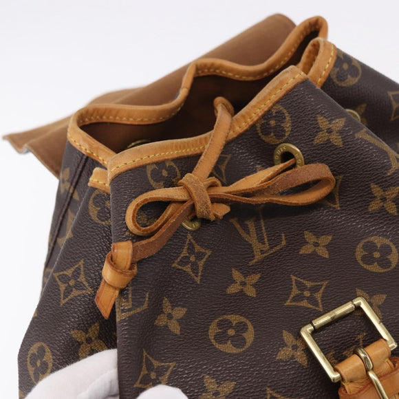 LOUIS VUITTON Monogram Montsouris GM Backpack M51135 LV Auth 195187