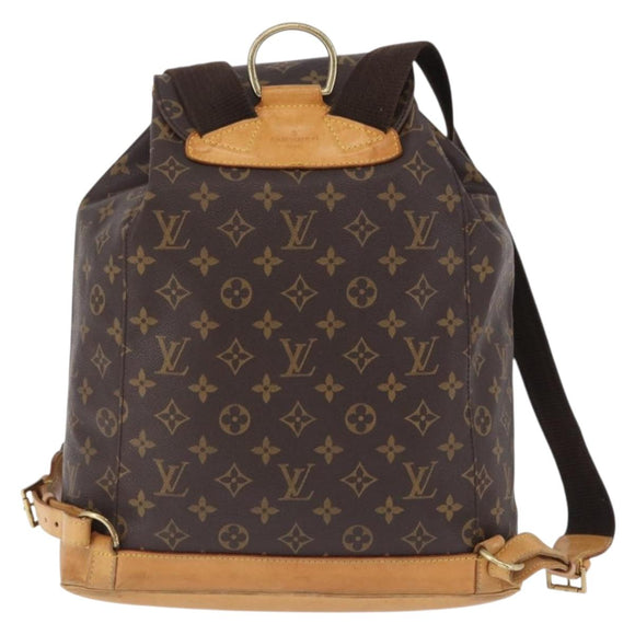 LOUIS VUITTON Monogram Montsouris GM Backpack M51135 LV Auth 195187