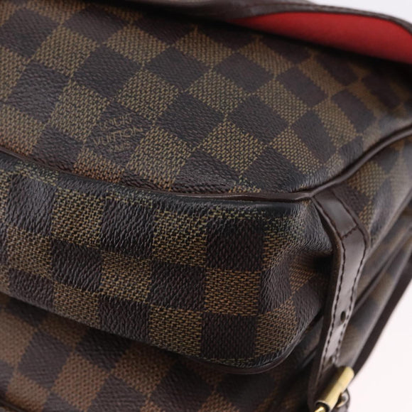 LOUIS VUITTON Damier Ebene Saumur 30 Shoulder Bag SPO N48081 LV Auth 195188