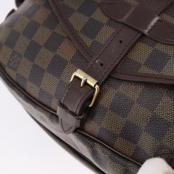 LOUIS VUITTON Damier Ebene Saumur 30 Shoulder Bag SPO N48081 LV Auth 195188
