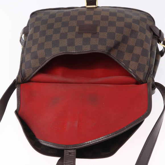 LOUIS VUITTON Damier Ebene Saumur 30 Shoulder Bag SPO N48081 LV Auth 195188