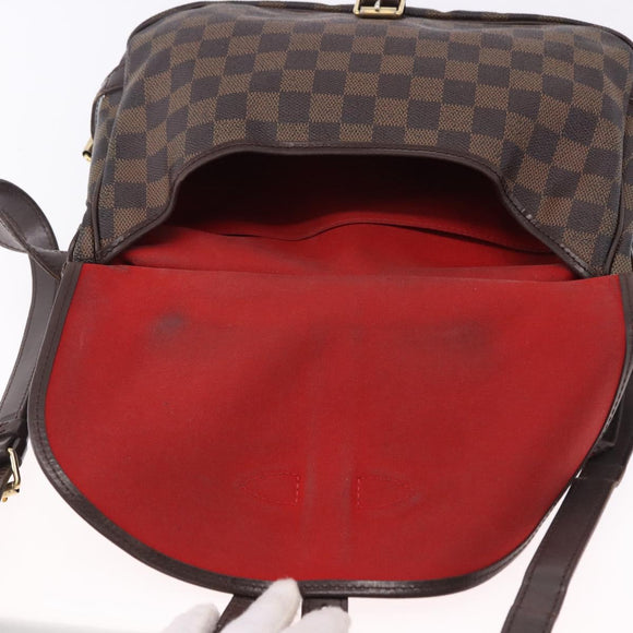 LOUIS VUITTON Damier Ebene Saumur 30 Shoulder Bag SPO N48081 LV Auth 195188