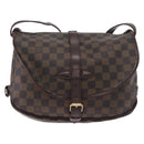 LOUIS VUITTON Damier Ebene Saumur 30 Shoulder Bag SPO N48081 LV Auth 195188-2