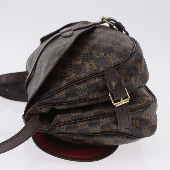 LOUIS VUITTON Damier Ebene Saumur 30 Shoulder Bag SPO N48081 LV Auth 195188