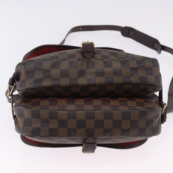 LOUIS VUITTON Damier Ebene Saumur 30 Shoulder Bag SPO N48081 LV Auth 195188