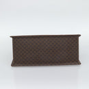CELINE Macadam Canvas Hand Bag PVC Leather Brown Gold Auth 195189A-9