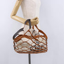 Vivienne Westwood Hand Bag Canvas Brown White Auth 195190V-17