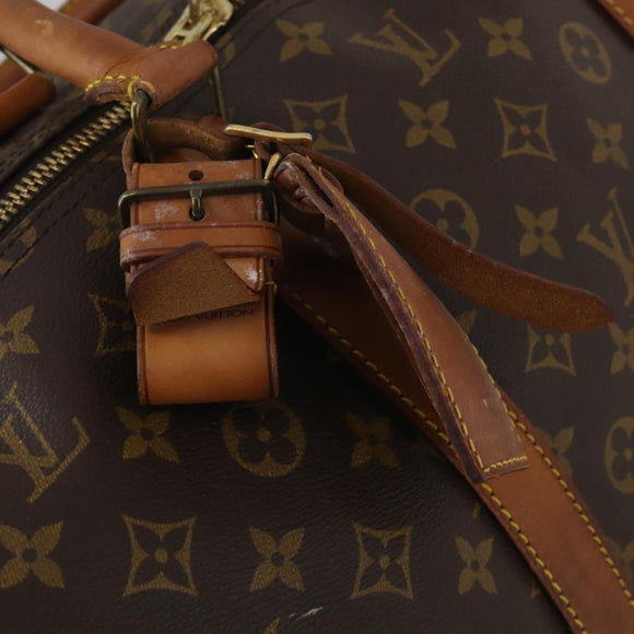 LOUIS VUITTON Monogram Keepall Bandouliere 60 Boston Bag M41412 LV Auth 195191