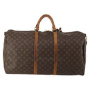 LOUIS VUITTON Monogram Keepall Bandouliere 60 Boston Bag M41412 LV Auth 195191-2