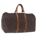 LOUIS VUITTON Monogram Keepall 50 Boston Bag M41426 LV Auth 195192-1