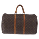 LOUIS VUITTON Monogram Keepall 50 Boston Bag M41426 LV Auth 195192-13