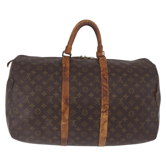 LOUIS VUITTON Monogram Keepall 50 Boston Bag M41426 LV Auth 195192