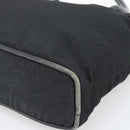 CELINE Hand Bag Nylon Black Gold Auth 195193-9