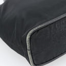 CELINE Hand Bag Nylon Black Gold Auth 195193-16