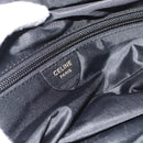 CELINE Hand Bag Nylon Black Gold Auth 195193-18