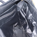 CELINE Hand Bag Nylon Black Gold Auth 195193-19
