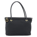 CELINE Hand Bag Nylon Black Gold Auth 195193-13