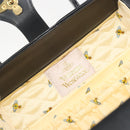 Vivienne Westwood Hand Bag Leather Black Gold Auth 195203A-15