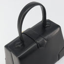 Vivienne Westwood Hand Bag Leather Black Gold Auth 195203A-6