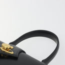 Vivienne Westwood Hand Bag Leather Black Gold Auth 195203A-8