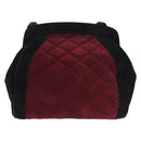 Salvatore Ferragamo Shoulder Bag Suede Red Gold Auth 195204-13