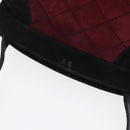 Salvatore Ferragamo Shoulder Bag Suede Red Gold Auth 195204-7