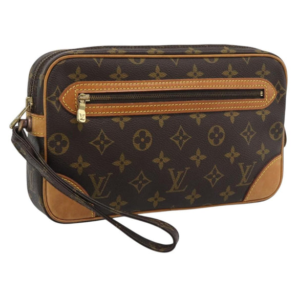 LOUIS VUITTON Monogram Marly Dragonne GM Clutch Bag M51825 LV Auth 195208A