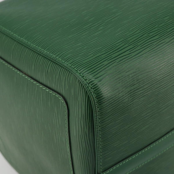 LOUIS VUITTON Epi Keepall 50 Boston Bag Green M42964 LV Auth 195209V