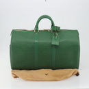 LOUIS VUITTON Epi Keepall 50 Boston Bag Green M42964 LV Auth 195209V-12