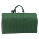 LOUIS VUITTON Epi Keepall 50 Boston Bag Green M42964 LV Auth 195209V-2