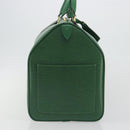 LOUIS VUITTON Epi Keepall 50 Boston Bag Green M42964 LV Auth 195209V-4
