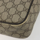 GUCCI GG Supreme Shoulder Bag PVC Beige Gold 233268 Auth 195210-11