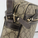 GUCCI GG Supreme Shoulder Bag PVC Beige Gold 233268 Auth 195210-16