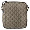 GUCCI GG Supreme Shoulder Bag PVC Beige Gold 233268 Auth 195210-3