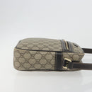 GUCCI GG Supreme Shoulder Bag PVC Beige Gold 233268 Auth 195210-4