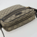 GUCCI GG Supreme Shoulder Bag PVC Beige Gold 233268 Auth 195210-6
