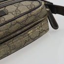 GUCCI GG Supreme Shoulder Bag PVC Beige Gold 233268 Auth 195210-7