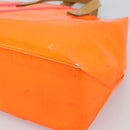 LOUIS VUITTON Monogram Vernis Fluo Reade PM Hand Bag Orange M91905 Auth 195212-15