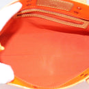 LOUIS VUITTON Monogram Vernis Fluo Reade PM Hand Bag Orange M91905 Auth 195212-11