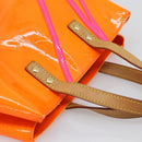 LOUIS VUITTON Monogram Vernis Fluo Reade PM Hand Bag Orange M91905 Auth 195212-6