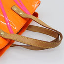 LOUIS VUITTON Monogram Vernis Fluo Reade PM Hand Bag Orange M91905 Auth 195212-7