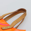 LOUIS VUITTON Monogram Vernis Fluo Reade PM Hand Bag Orange M91905 Auth 195212-8